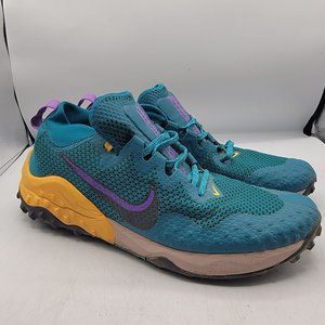 Nike Wildhorse 7 Mens 8.5 Mystic Teal Dark Smoke Grey Trail Shoes CZ1856-300